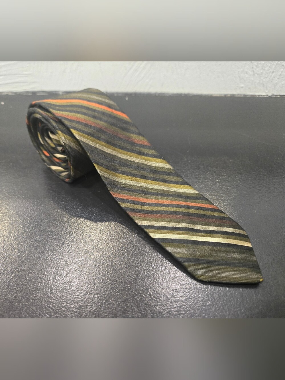 Vintage The London Shop Beverly Hills/Hollywood Italian Silk Striped Tie